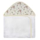 Toalha com Capuz Estampado - Floral Ferrugem