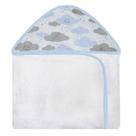 Toalha com Capuz Estampado - Nuvem Azul