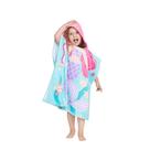 Toalha com capuz Gealaek Little Mermaid 100% algodão 2-6 anos