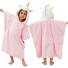 Toalha com capuz PINNKKU 3D Unicorn Bath para bebês 70x140cm rosa Toalha com capuz PINNKKU 3D Unicorn Bath para bebês 70x140cm rosa