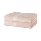 Toalha de banho Amazon Basics, algodão orgânico resistente ao desbotamento, pacote com 2 unidades