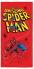 Toalha de Banho Aveludada Estampada Spider-Man 0,70cm x 1,40m