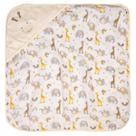 Toalha de banho bebe c/capuz plush 68 cm x 68 cm bord