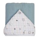 Toalha de banho bebe soft premium liso papi baby com capuz 90cm x 70cm