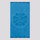 Toalha De Banho Bouton Grêmio Jacquard Azul e Preta