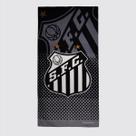 Toalha De Banho Bouton Santos Veludo Preta e Cinza Toalha De Banho Bouton Santos Veludo Preta e Cinza