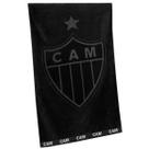 Toalha de Banho Buettner Jacquard Barra Bordada Veludo Futebol Atlético Mineiro 70cmx140m Preto