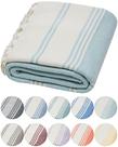 Toalha de banho DEMMEX Algodão Turco Orgânico 180x90cm Cinza Azul
