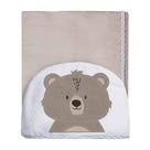 Toalha De Banho Felp. Papi Friends Forrada C/Capuz Bord. 90Cm X 70Cm - Urso Ted - Contem 01 Un