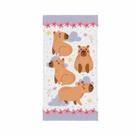 Toalha de Banho Felpuda Estampada 60x120 cm Capy Happy Lepper