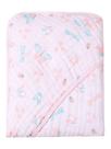 Toalha de Banho Fralda Soft Com Capuz para Bebê Dupla Camada 100% Algodão Papi Cor:Rosa Borboleta