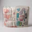 Toalha de Banho Fralda Soft com Capuz para Bebê Menina 85 x 85 cm