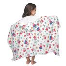 Toalha de banho grande infantil peppa com capuz - lepper Toalha de banho grande infantil peppa com capuz - lepper