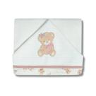 Toalha de Banho Hug Com Capuz Sonho de Ursa Rosa