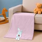 Toalha de Banho Infantil 70x140cm Microfibra Soft Bichinhos com Abas em Relevo