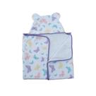 Toalha de banho infantil bebê estampada com Capuz e Orelhinha - algodão