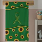 Toalha de Banho Infantil Personalizada Autismo com Estampa de Girassol Cores Vivas em Algodão Macio e de Qualidade