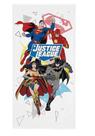 Toalha de Banho Lepper Kids Liga da Justiça 70cmx1,40m