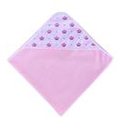 Toalha De Banho Para Bebê Com Capuz Forrado Estampado Coroa Rosa