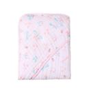 Toalha De Banho para Bebê Fralda Soft Especial Capuz Papi Borboletas Rosa