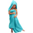 Toalha de banho para bebês Ultra-Homes Princess Ice Blue 100% algodão Toalha de banho para bebês Ultra-Homes Princess Ice Blue 100% algodão