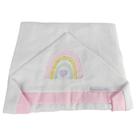 Toalha De Banho Plush Capuz Arco Iris - Minha Casa Baby