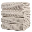 Toalha de banho POLYTE Microfiber Oversize Quick Dry 76,2x152,4 cm, pacote com 4