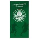 Toalha de Banho Praia Time Palmeiras Aveludada Em Algodão 70 x 1,40 Verde Dohler