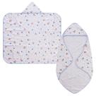 Toalha de Banho Soft Com 2 Camadas de Fralda Com Capuz Turma da Mônica - Incomfral