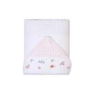 Toalha de banho soft com capuz bordado 90cm x 75cm