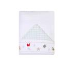 Toalha de banho soft com capuz bordado 90cm x 75cm