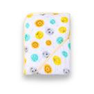 Toalha De Banho Soft Especial Neutra C/ Capuz Estampada 80cm X 80cm Unissex