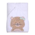 Toalha de banho soft papi friends c/capuz bord. 90cm x 75cm contem 01 un