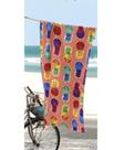 Toalha de Banho Velour Colorful Pineapples Dohler