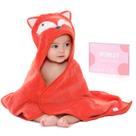 Toalha de bebê com capuz TBEZY Fox, algodão ultramacio 81x61 cm Toalha de bebê com capuz TBEZY Fox, algodão ultramacio 81x61 cm