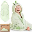 Toalha de bebê KeaBabies Draco com capuz de algodão orgânico 109x102 cm Toalha de bebê KeaBabies Draco com capuz de algodão orgânico 109x102 cm