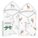 Toalha de bebê Momcozy Best Wishes com capuz, macia e absorvente Toalha de bebê Momcozy Best Wishes com capuz, macia e absorvente