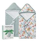 Toalha de bebê Momcozy Hooded, pacote com 2 unidades, conjunto de toalhas de banho 70x70cm