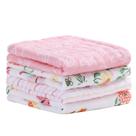Toalha de bebê Viviland Muslin de 6 camadas, 25x50 cm, pacote com 4
