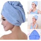 Toalha de Cabelo Ultra Absorvente Microfibra Macia para Secagem Rápida