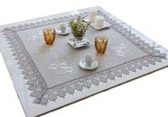 Toalha de Chá Centro de Mesa Rendado Mumbai 85cm Jolitex