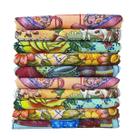 Toalha De Chá Estampado 100% Algodão Kit C/5 - 90X68CM
