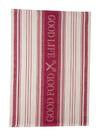 Toalha de chá Kay Dee Marsala de algodão 46x71 cm em tecido jacquard
