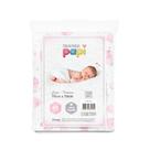 Toalha De Fralda Papi Luxo Rosa 1,10 x 70 Cm 03 Pçs