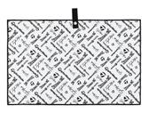 Toalha de golfe com logotipo TaylorMade Microfiber CART preta 38x61cm