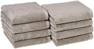 Toalha de mão Amazon Basics Quick-Dry 100% algodão, pacote com 8