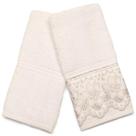 Toalha De Mão Bordado Lavabo Algodão Buettner Kit 2pç Social