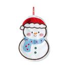 Toalha De Mão De Veludo Coral Absorvente De Natal Boneco De Neve, Pano De Prato Macio Para Pendurar,