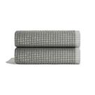 Toalha de mão ONSEN Terry Cotton Waffle 50x75cm, pacote com 2 unidades, Grey Fog
