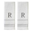 Toalha de mão SKL Home Casual Monogram 100% algodão 16x26cm branca